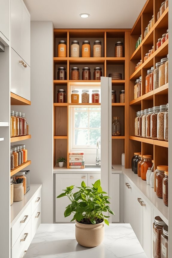 organized pantry for efficiency