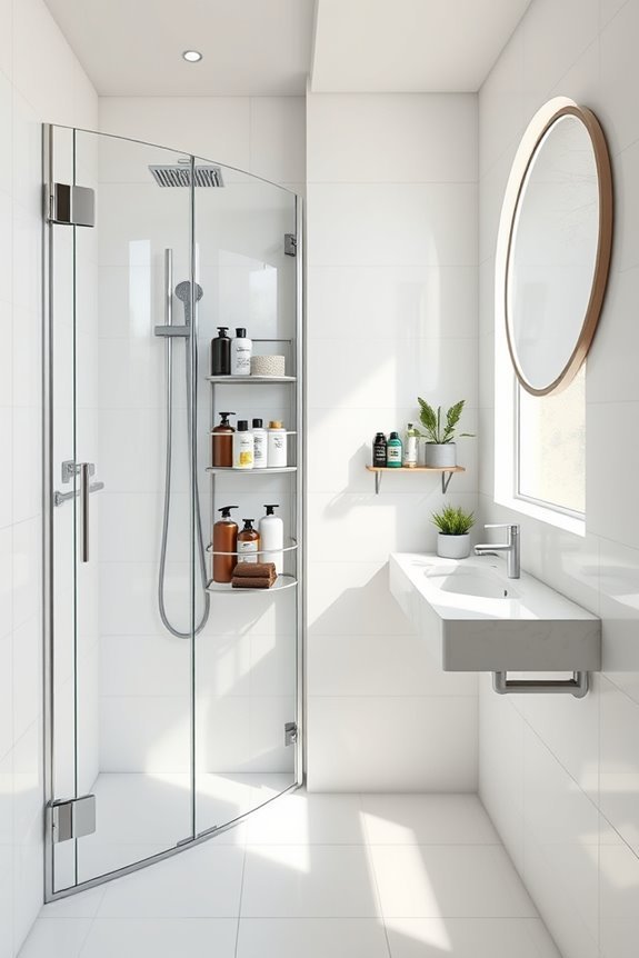 organized shower essentials caddy