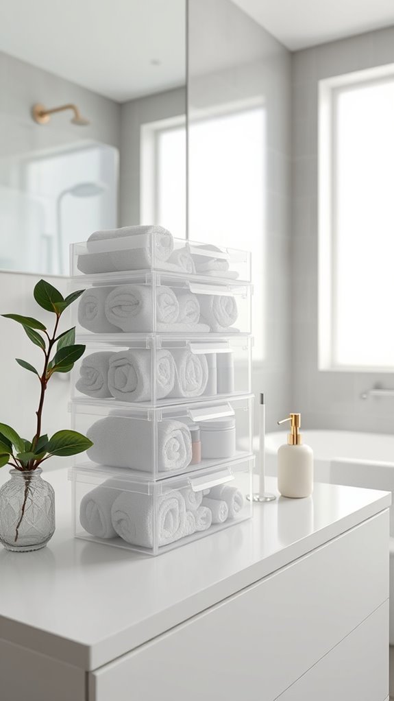 organized stackable shoe storage