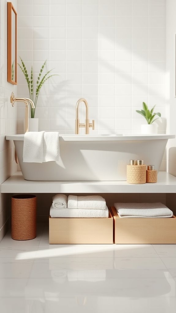 organized under bath storage solution