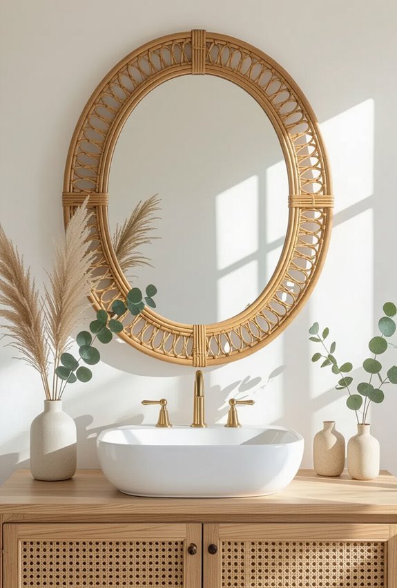 ornate boho beveled mirrors
