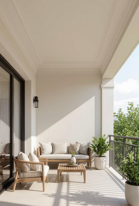 ornate molding frames elevated ceiling