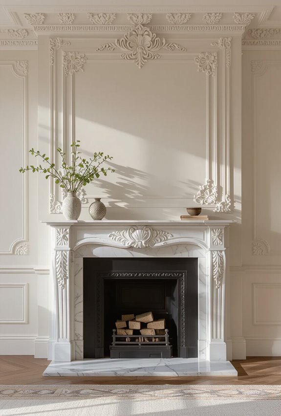 ornate moldings add sophistication