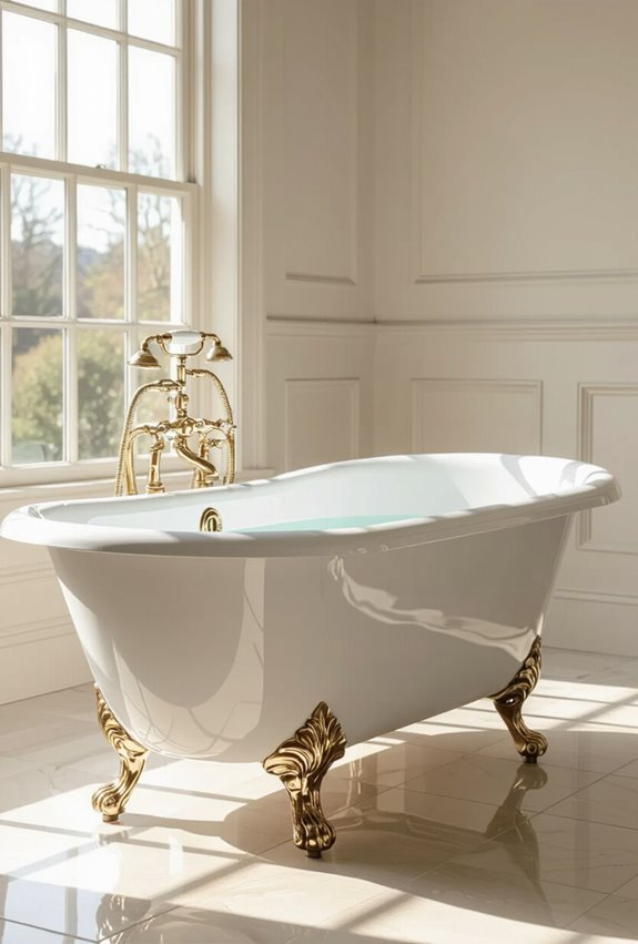 ornate victorian clawfoot bathtub
