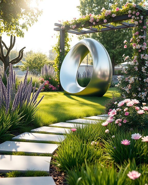 outdoor artistic garden enhancements