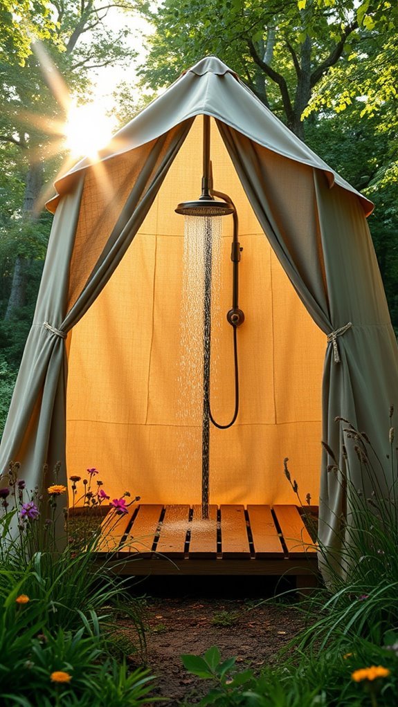 outdoor bathing retreat experience