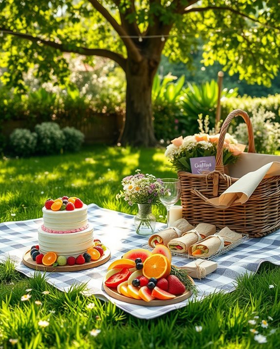 outdoor birthday picnic celebration