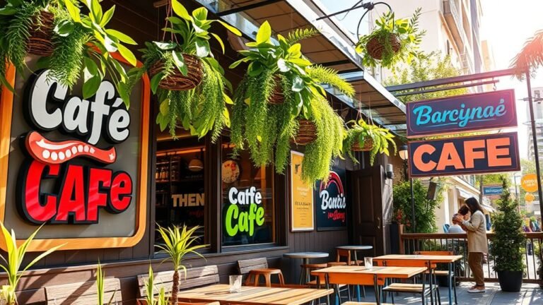 outdoor cafe branding ideas