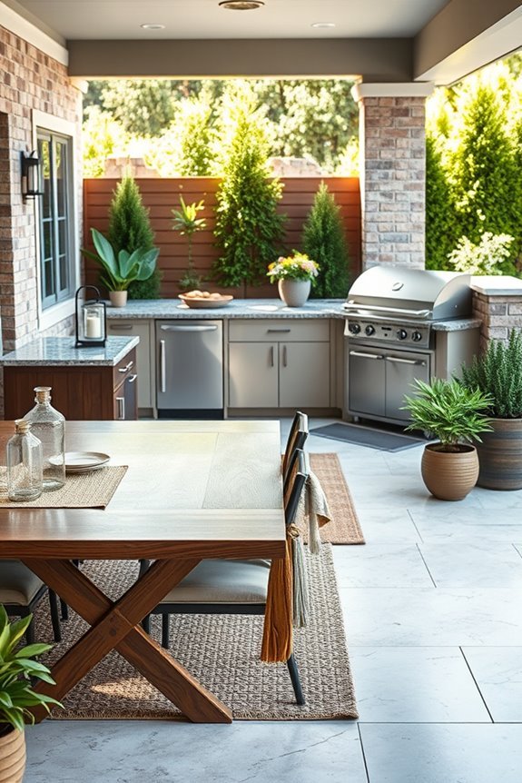 outdoor cooking and entertaining