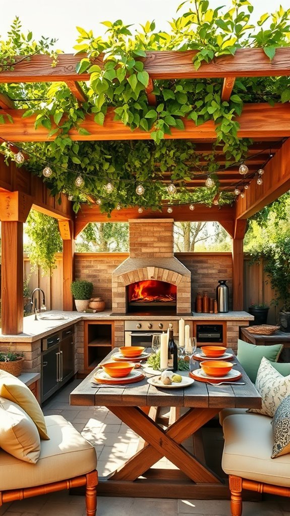outdoor culinary dining oasis
