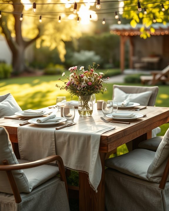 outdoor dining table ideas