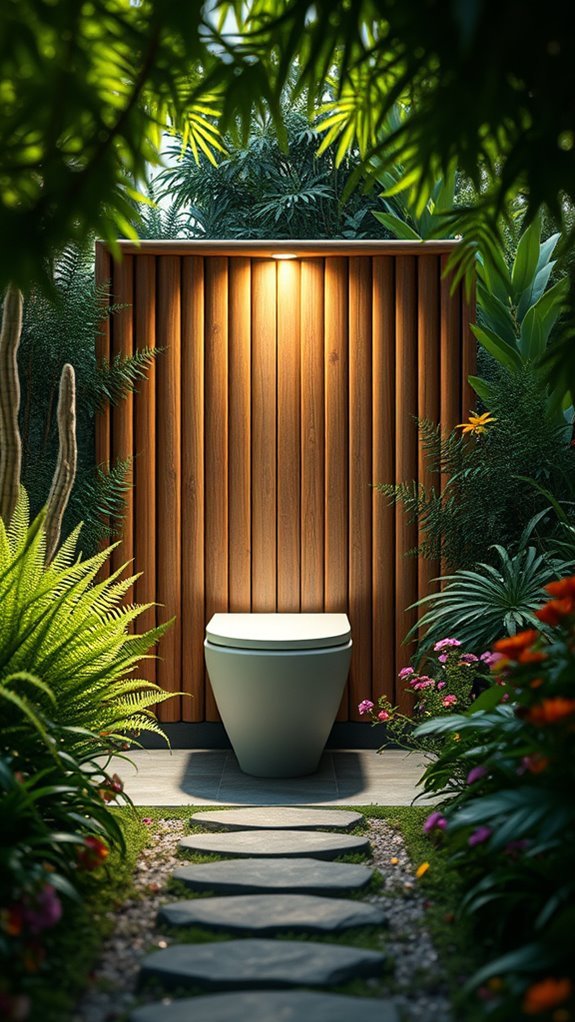 outdoor inspired bar toilets design