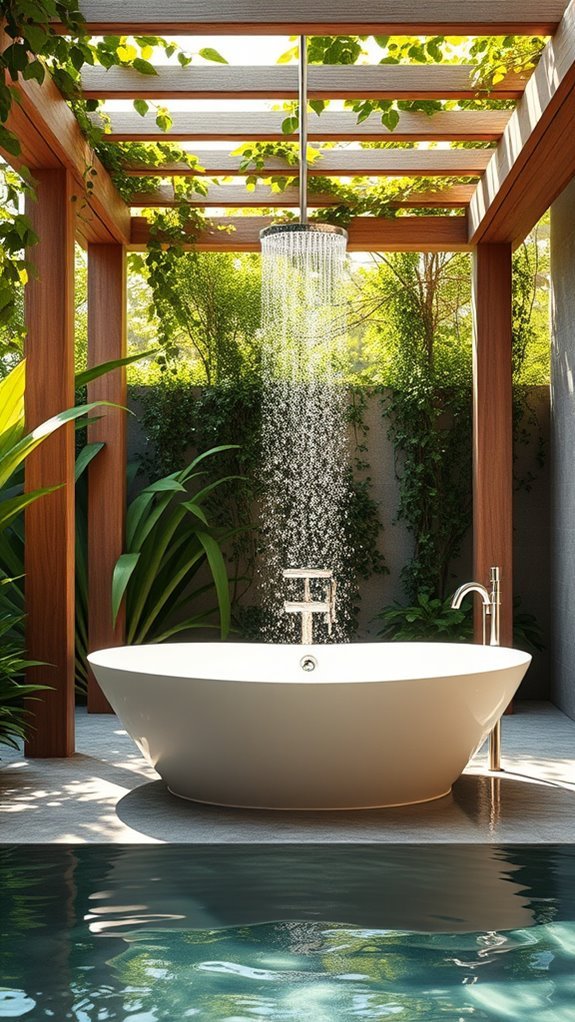 outdoor inspired bathroom retreat
