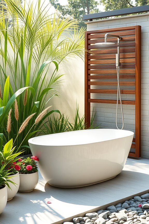 outdoor relaxation bathing experience