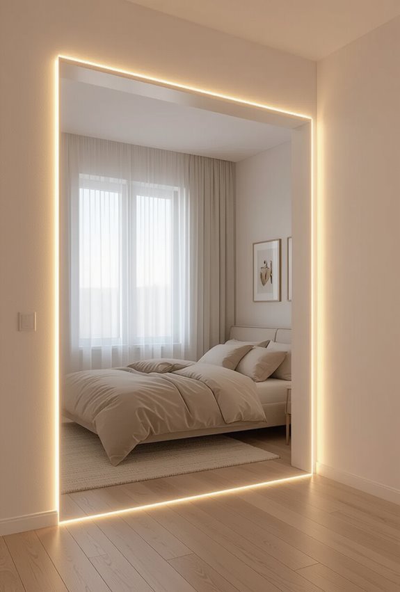 outline frames with led