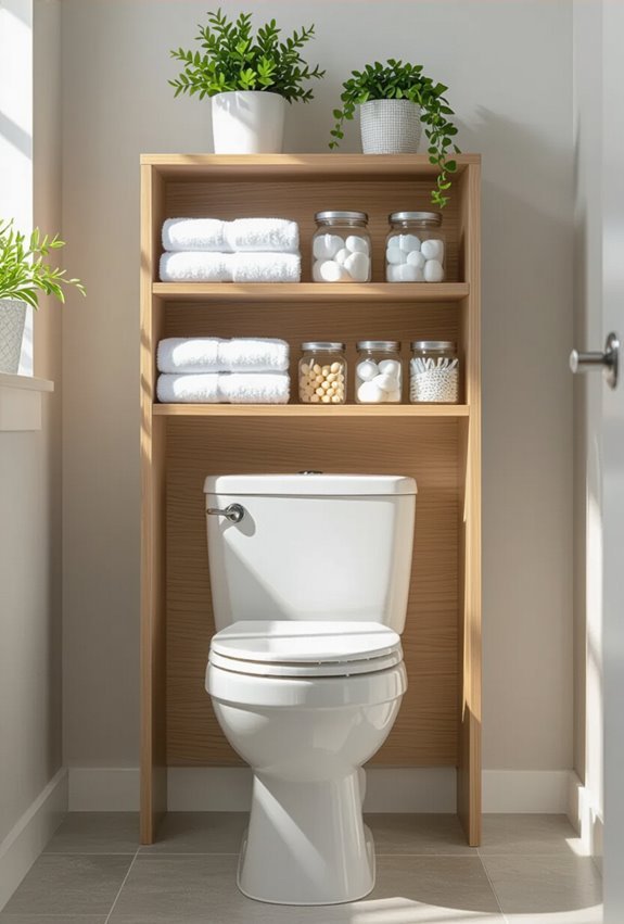over the toilet storage solution