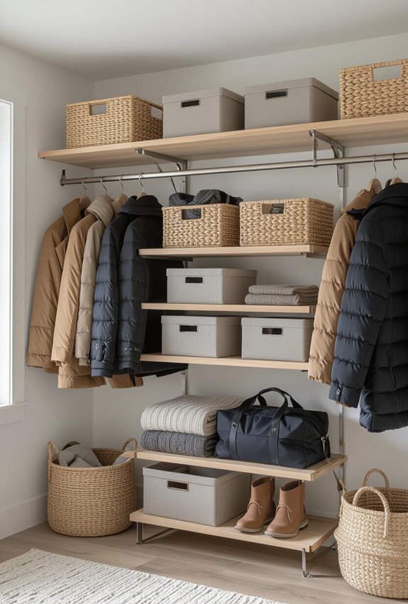 overhead seasonal storage cabinets