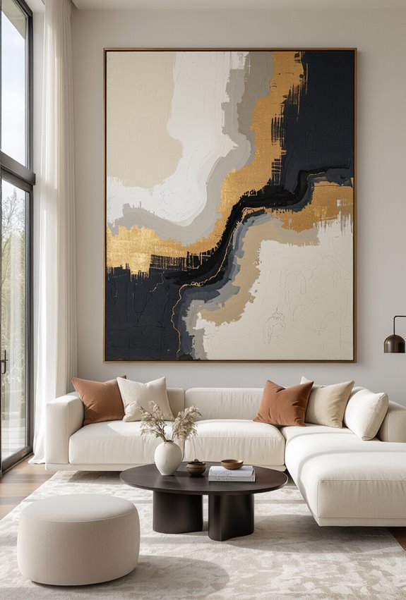 oversized art creates drama