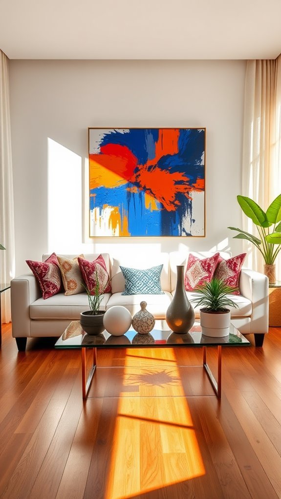 oversized artistic creations displayed