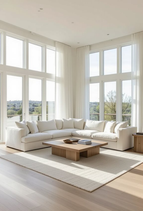 oversized furniture creates grandeur
