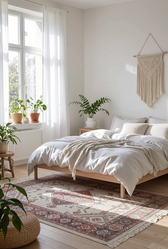 oversized kilim with fringe