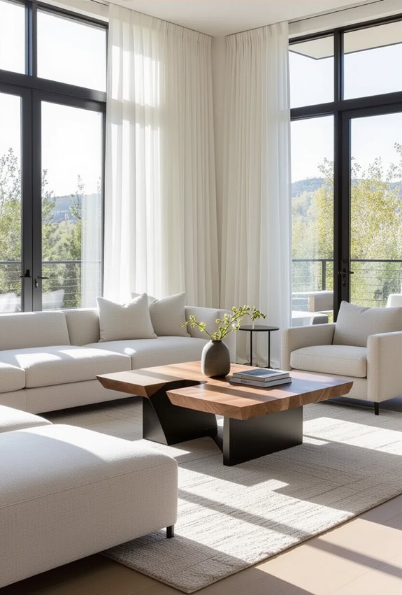 oversized marble sculptural centerpiece