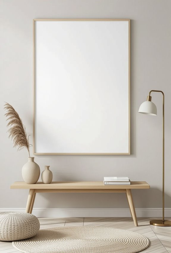 oversized minimalist negative space art