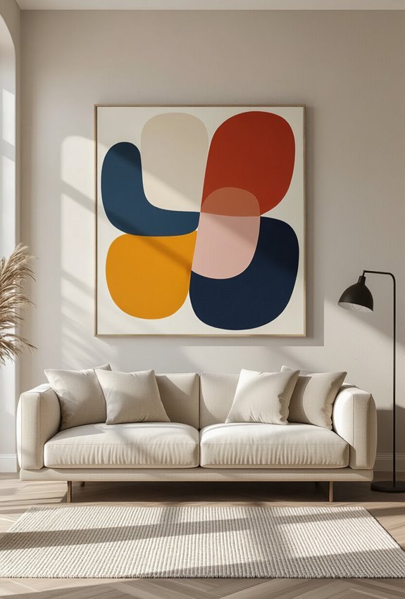 oversized minimalist statement art