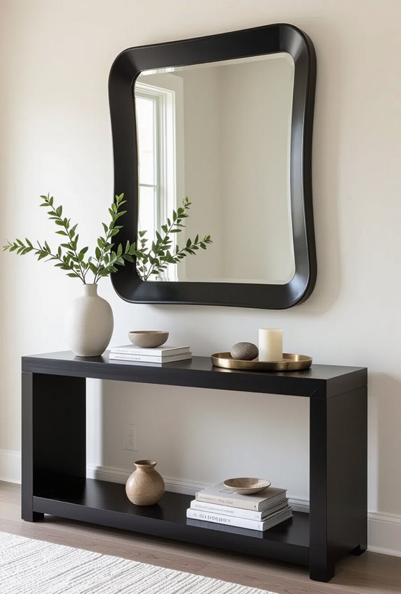 oversized mirror with lighting