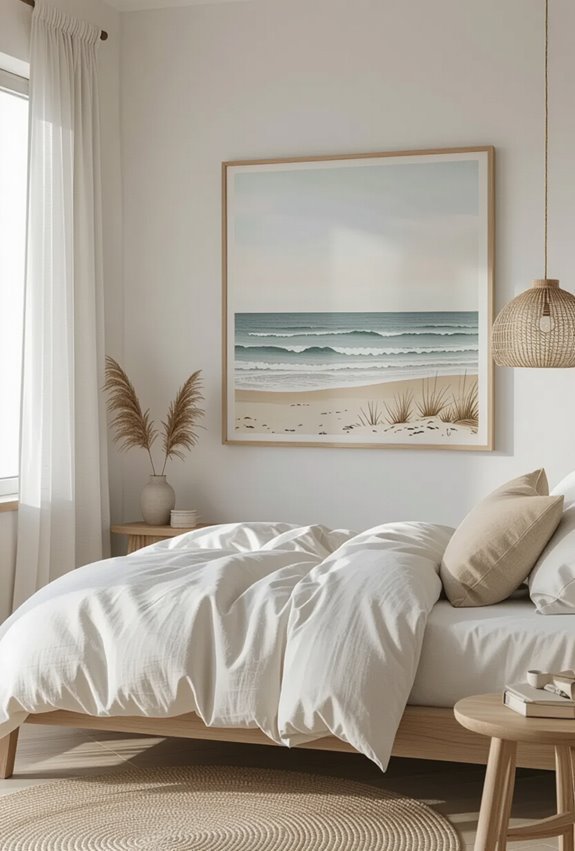 oversized seascape anchors decor