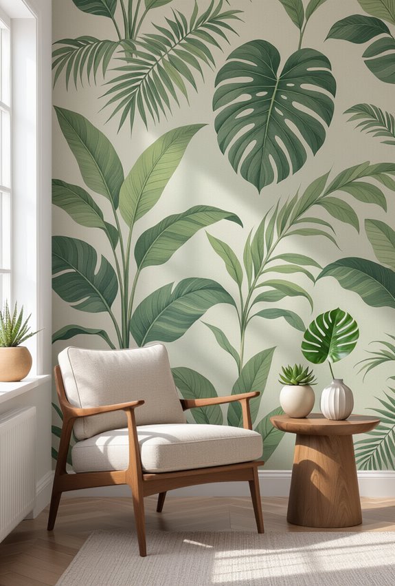 oversized tropical botanical statement