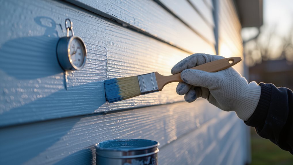 paint carefully at 50 f