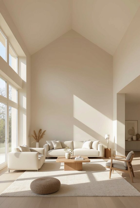 paint ceiling cool white