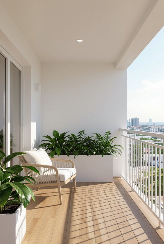 paint ceiling white for spaciousness
