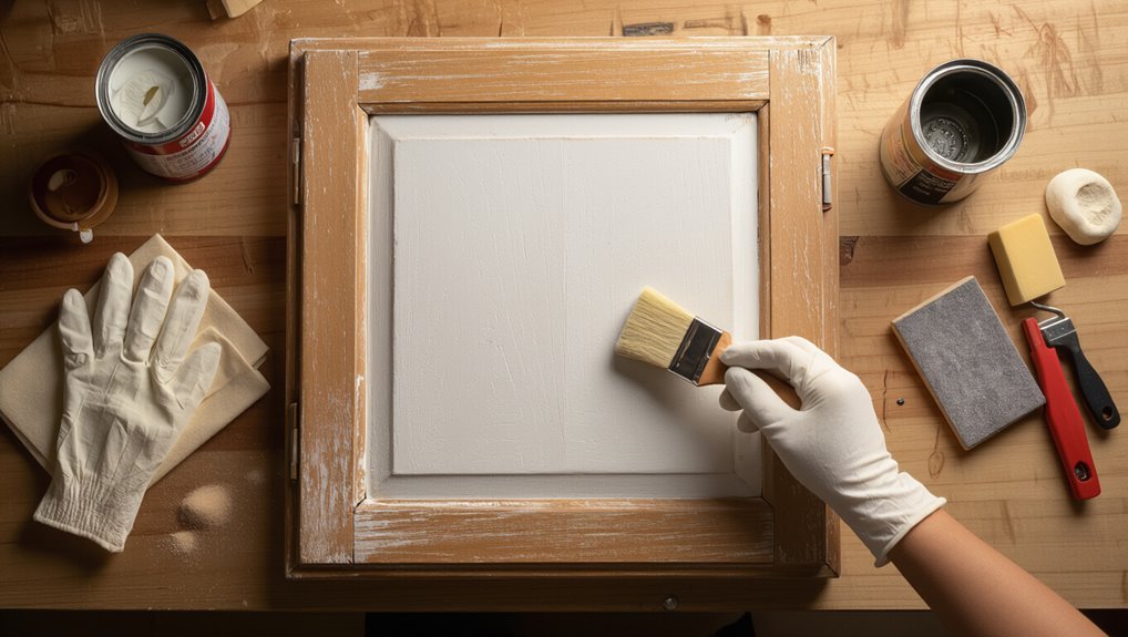 paint over stained wood