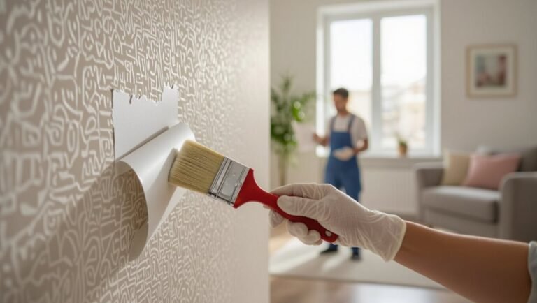 paint over wallpaper cautiously