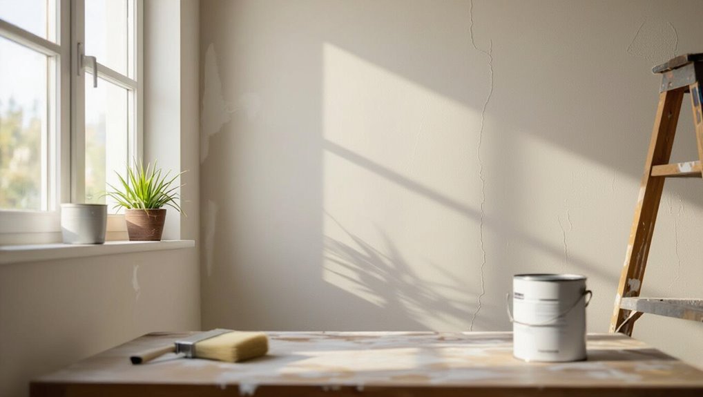 paint plaster when dry