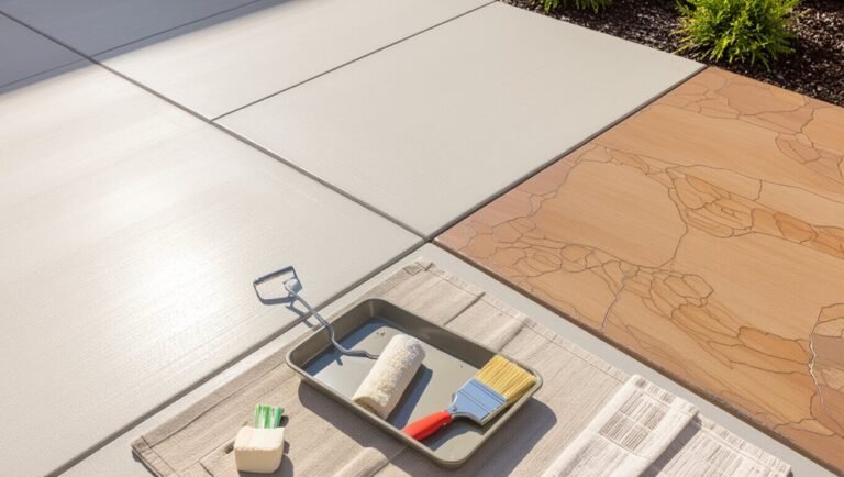 paint stained concrete effectively