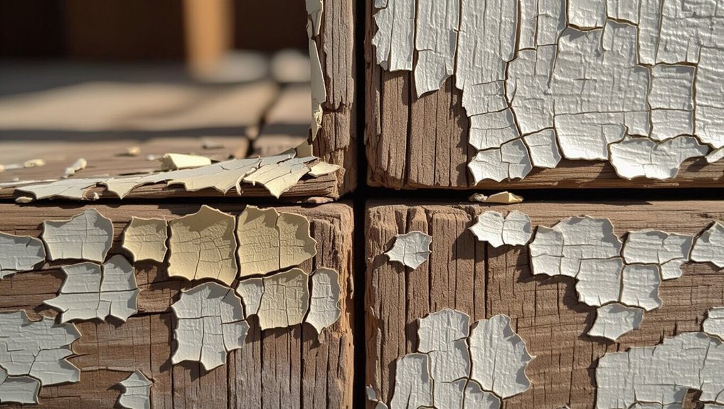 paint surface deterioration revealed