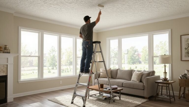 paint textured ceilings effectively
