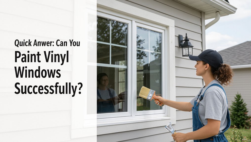 paint vinyl windows successfully
