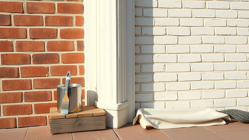 painted brick enhances curb appeal