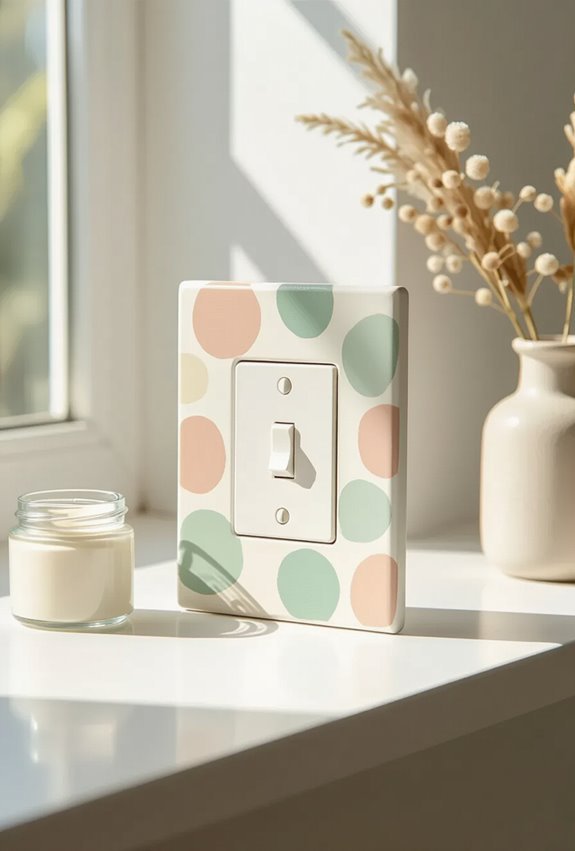 painted decorative switch plate covers