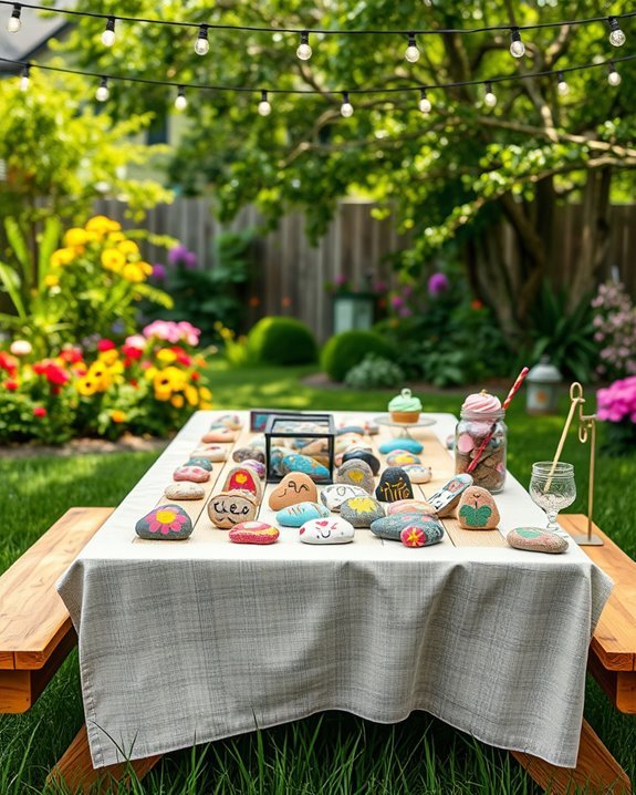 painted rocks garden art