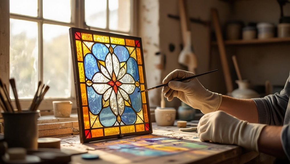 painted stained glass techniques