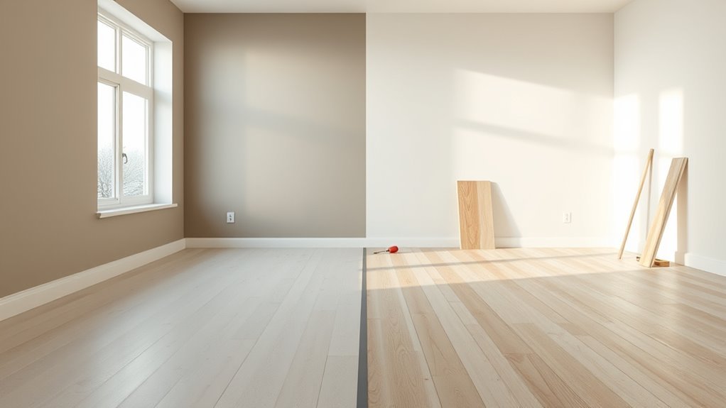 painting strategy for flooring