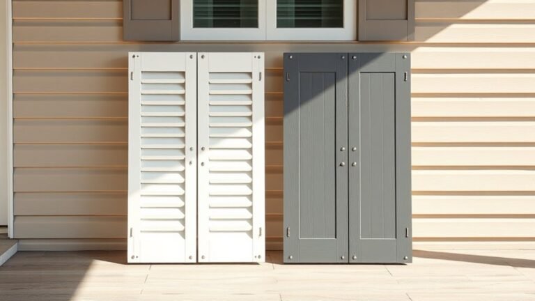 painting vinyl shutters carefully