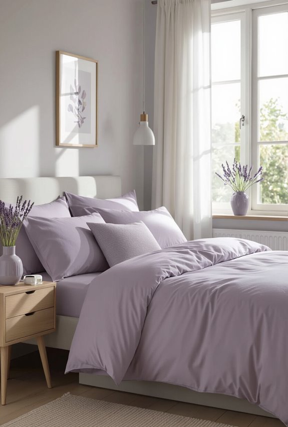 pale grey and lavender serenity