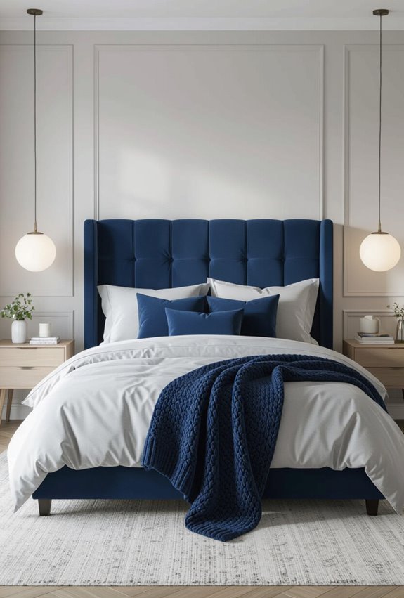 pale grey and navy elegance