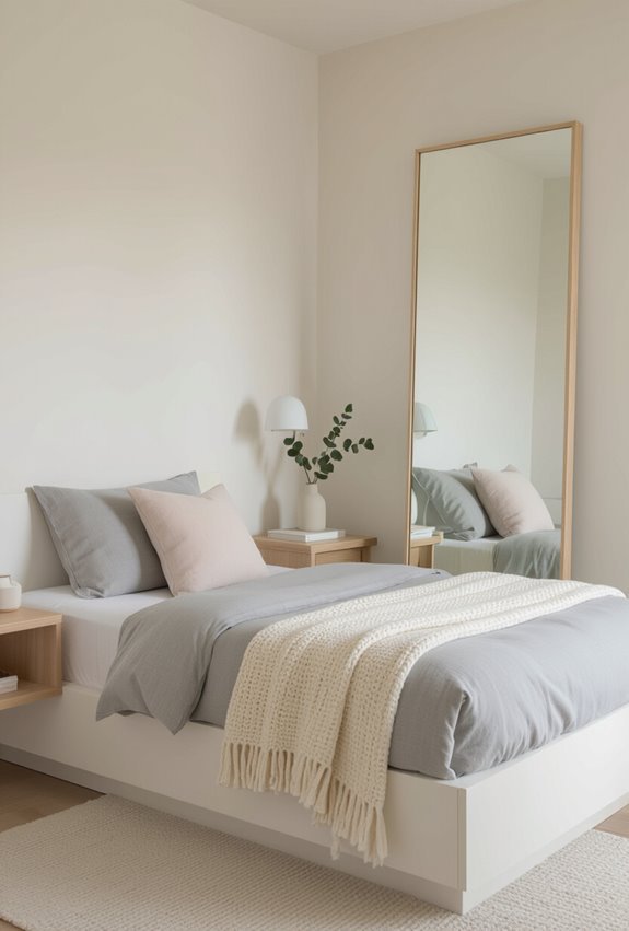 pale hues and mirrors